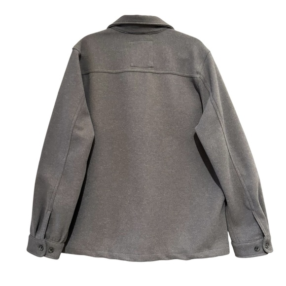 Threadbare Grey Brushed Button Up Shacket Mens Size XL - Picture 6 of 10